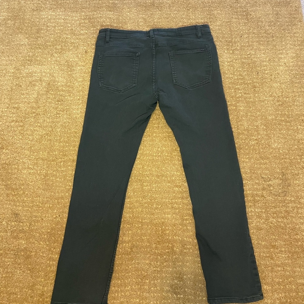 JACHS New York Army Green Men’s Straight Jeans Size 36/32 - Picture 6 of 6